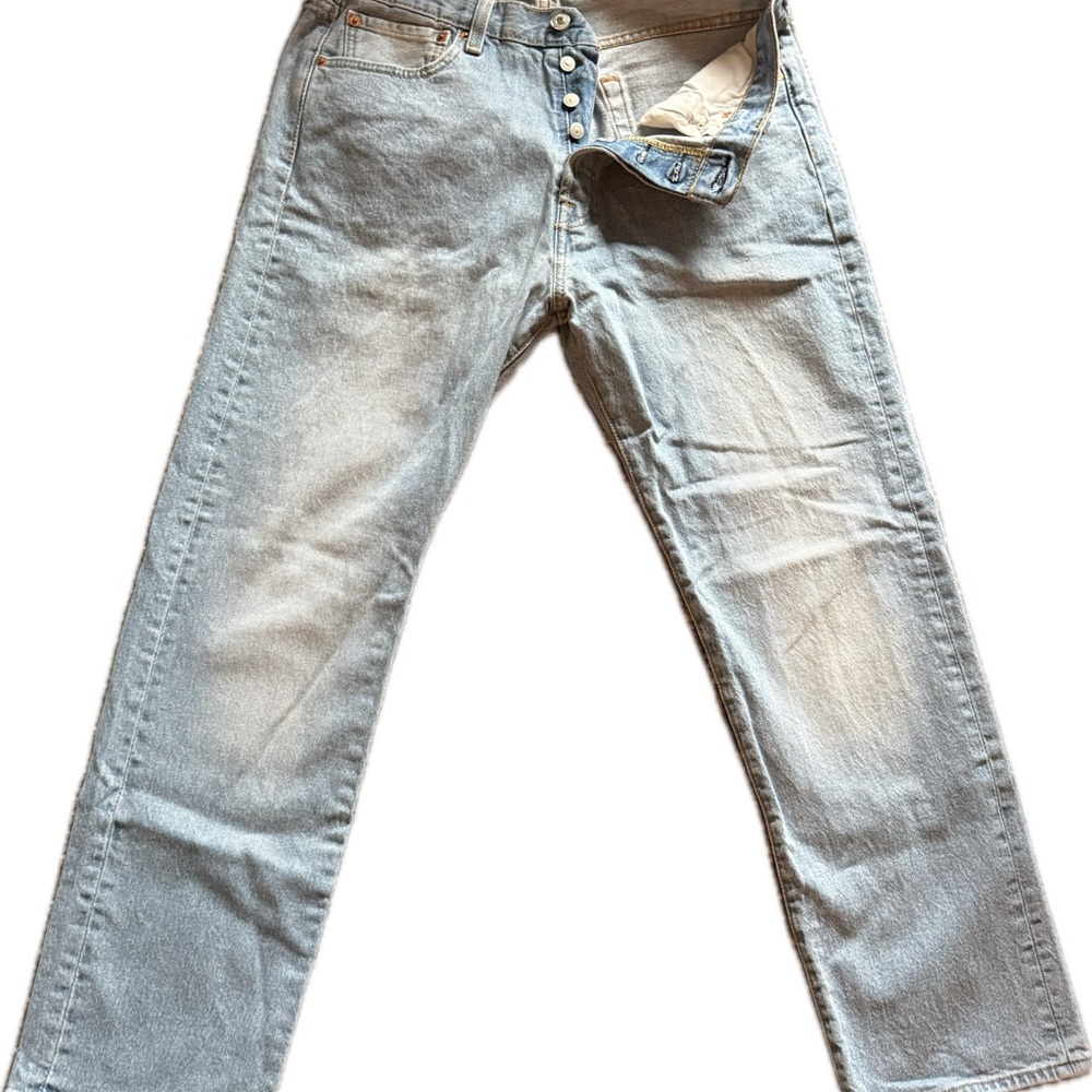 Levi's Men's 501 Straight button fly jeans W33 L30 - Picture 4 of 5